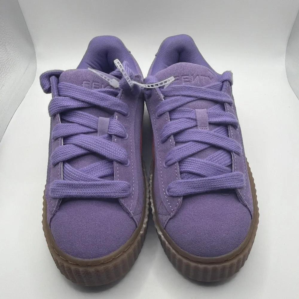 Puma Fenty By Rihanna Creeper Purple, Suede Red Gum‎ Sole Woman's 7